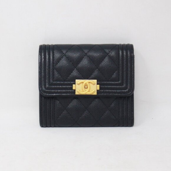 Chanel #XH1JA3 Caviar Quilted Wallet - Picture 1 of 9